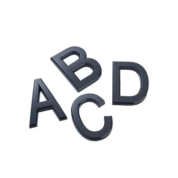 10 см Буквенная Гальваническая Табличка ABS Домашняя Табличка Гальваническая Буквенная Вывеска 3D Трехмерный Брендовый Декоративный Знак ABCD