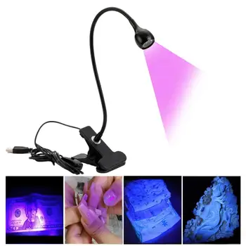Источник питания Настольная лампа с зажимным держателем Перезаряжаемая настольная лампа USB Led Гибкая Складная Защита для глаз Лампы для чтения книг