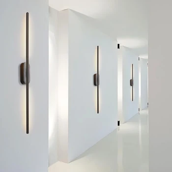 НОВЫЙ современный дизайн, модное светодиодное алюминиевое ржавое зеркало, передний свет, гостиная, спальня, бра для прохода, настенный светильник baton, настенный светильник