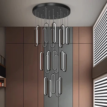Современный декор для дома светодиодные светильники подвесные светильники для лестничных люстр для гостиной подвесной светильник освещение в помещении