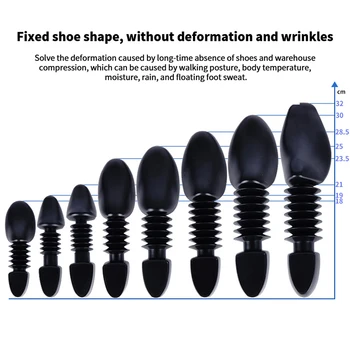 1 пара пластиковых опор для обуви, предотвращающих деформацию, устройство для укладки обуви для мужчин / женщин / детей, форма для обуви против морщин, регулируемые оправы