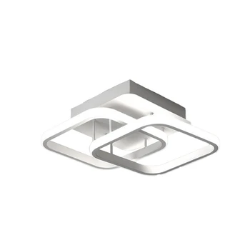 1 шт. акриловая люстра в скандинавском стиле, современный белый потолочный светильник, железо + силикон для спальни, кухни, коридора, ресторана