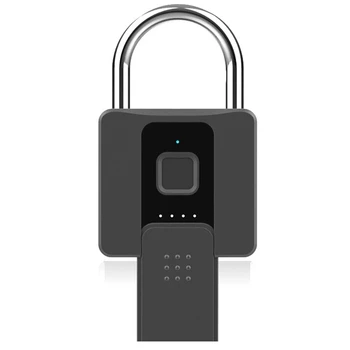 1 ШТ Навесной замок склада Водонепроницаемый приложение Удаленная разблокировка USB интерфейс зарядки замок от взлома