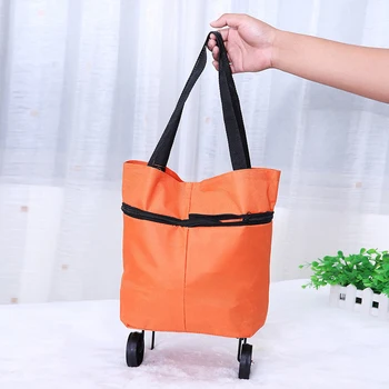 1 шт. Портативная Многофункциональная Складная сумка из ткани Оксфорд, корзина для покупок, Многоразовая сумка для покупок, Экологическая сумка для супермаркета Colorfu