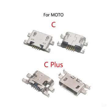 10 шт./лот для Motorola MOTO C Plus XT1755 USB-док-станция для зарядки, порт для зарядки, разъем для подключения штекера