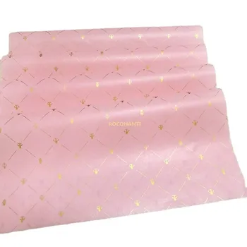 100 листов бумаги с фирменным дизайном и печатью 17 гсм, подарочной ткани розового цвета, шелковой оберточной бумаги с логотипом для одежды