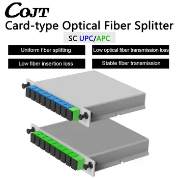 10шт SC APC/UPC PLC 1X8 Splitter Волоконно-Оптическая Коробка FTTH PLC Splitter Box с Оптическим Разветвителем Планарного Волноводного Типа 1X8