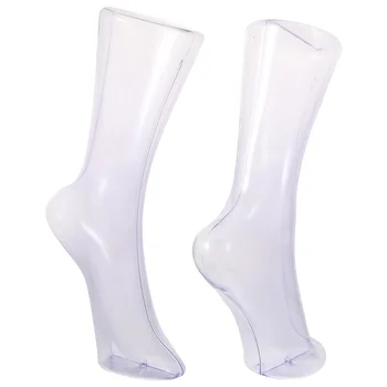 2 шт. Пластиковая прозрачная форма для ног с магнитной основой, модель носков для ног, подделка для манекена