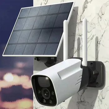 2MP 1080P iCSee APP IP-Камера с Низким Энергопотреблением от Солнечной Энергии, Полноцветная AI Гуманоидная Домашняя Безопасность CCTV Радионяня