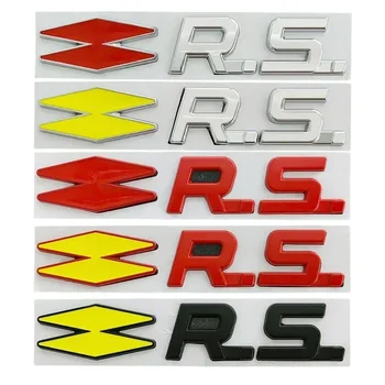3d Металлические Буквы Логотипа RS Эмблема Автомобиля Значок Для Renault Sport Megane 3 MK4 Arkana Sandero Laguna Clio 4 5 RS Стикеры Аксессуары