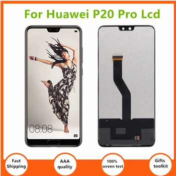 6,1 дюйм (ов) Жк-дисплей TFT Для Huawei P20 Pro ЖК-дисплей Дисплей Сенсорный Экран Планшета Ассамблеи Замена Для P20 Pro ЖК-Дисплей CLT-AL01 CLT-L29