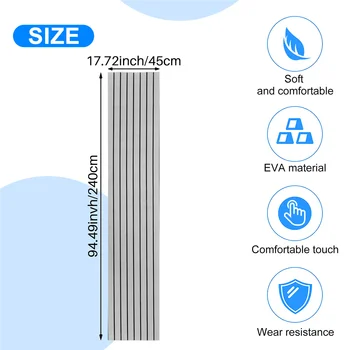 6 Мм самоклеящийся тиковый лист из пеноматериала EVA, морская лодка, яхта, синтетический настил, поролоновый коврик для пола, серый 240x45 см