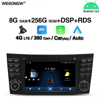 7862 8G + 256G DSP Carplay Auto Android 12 IPS Автомобильный DVD-плеер GPS WIFI Bluetooth RDS Радио Для Benz W211 W463 W219 W209 2004-2011