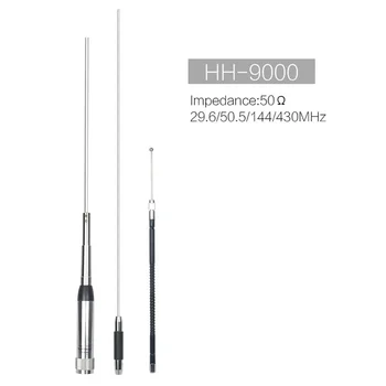 Banggood Четырехдиапазонный HH-9000 29.6/50.5/144/ Антенна HH9000 435 МГц для автомобильного мобильного радио TYT TH-9800 QYT KT8900D 7900D Yaesu FT-8900R