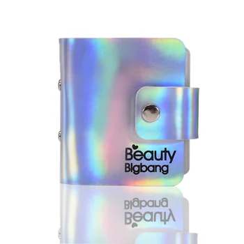 Beautybigbang 20 слотов 6 *6 см Красочный Квадратный Органайзер для пластин для нейл-арта, держатель для пластин для лазерного тиснения, сумка-футляр
