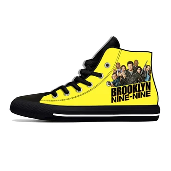 Brooklyn Nine Nine Brooklyn 99 Крутая модная забавная повседневная тканевая обувь с высоким берцем, легкие дышащие мужские и женские кроссовки с 3D-принтом
