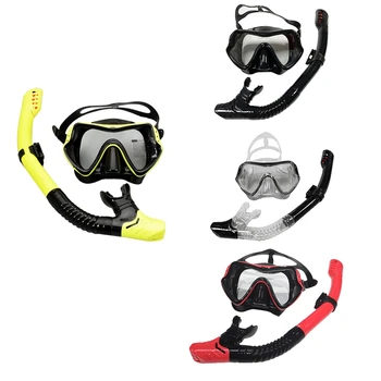 ELOS-Профессиональная маска для подводного плавания, набор силиконовых противотуманных очков, оборудование для бассейна