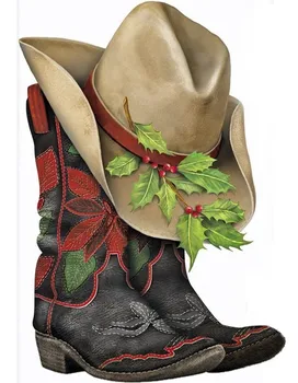 JMINE Div 5D ковбойская шляпа для обуви с полной алмазной росписью наборы для вышивки крестом Высококачественная живописная 3D краска с бриллиантами