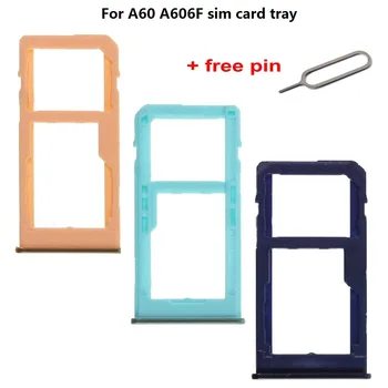 OEM для Samsung Galaxy A60 SM-A606F Замена держателя лотка для карт Micro SD + бесплатный штырь для извлечения