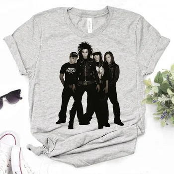 Tokio Hotel топ, женская уличная одежда, футболка с рисунком манги, забавная одежда из манги для девочек