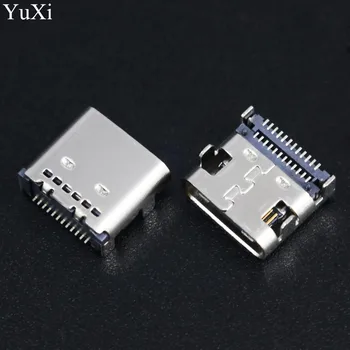 YuXi 1ШТ Высокоскоростной интерфейс передачи данных micro 3.1 usb DIY 24pin USB-C USB 3.1 Type C материнская розетка SMT типа