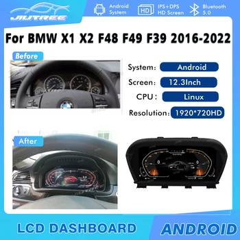 Автомобильный Цифровой Кластер 12,3 Дюйма Для BMW X1 X2 F48 F49 F39 2016-2022 Новейший Оригинальный Инструмент ЖК Спидометры Приборная Панель плеер