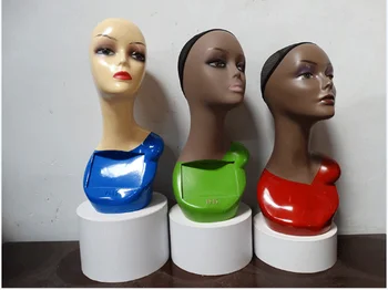 Бесплатная доставка!! Новый стиль, Красочный Женский манекен из АБС-пластика, манекен-голова, Пластиковая женская модель в продаже