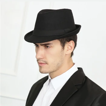 Большая голова, большой размер, цилиндр из чистого хлопка, джентльменская джазовая шляпа, ретро мужской английский стиль, маленький цилиндр в осенне-зимнем стиле