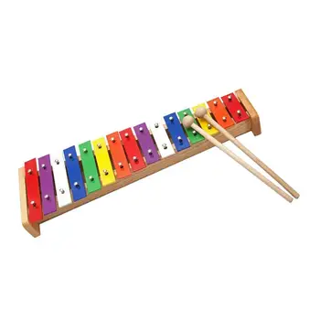 Вибрафон с 15 нотами, ксилофон, пианино для детей, детские музыкальные игрушки