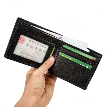 Винтажный кожаный бумажник мужской кошелек из воловьей кожи для монет, сумка для карт, классический кошелек с карманом для мелочи