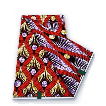 Восковая ткань Анкары 2023 Высококачественная ткань с африканским восковым принтом 100% Хлопок Мягкий Африканский Гарантированный Настоящий воск для платьев