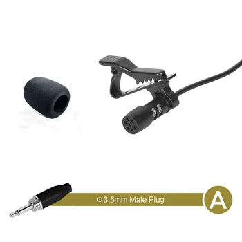 Высококачественный черный петличный микрофон на лацкане, идеально подходящий для трансляции лекций и многого другого, доступно несколько вариантов разъемов