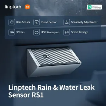 Датчик утечки воды Linptech RS1, детектор наводнений и дождя Xiaomi IPX7 Водонепроницаемый для домашней безопасности Работает с приложением Mijia