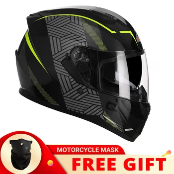 Двойные козырьки Полнолицевые шлемы Внедорожный мотоциклетный шлем электрический мотоцикл Casco Moto для мотокросса Мужчины Женщины capacete DOT ECE