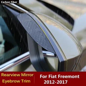Для Fiat Freemont 2012 2013 2014 2015 2016 2017 Карбоновое зеркало заднего вида с боковой стороны, козырек, накладка на ручку, рамка, щит для бровей, дождь