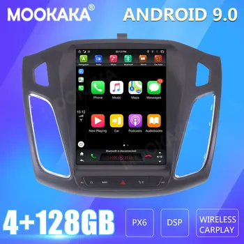 Для Ford Focus 2012-2018 Экран автомагнитолы GPS-навигация 128 ГБ мультимедийный плеер Android CARPLAY Аудио