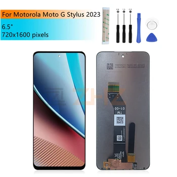 Для Motorola G Stylus 4G 2023 ЖК-дисплей с сенсорным экраном и цифровым преобразователем в сборе с заменой рамы На запасные части 6,5 