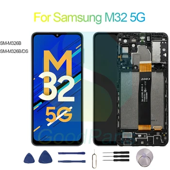 Для Samsung M32 5G Замена экрана дисплея 2400 * 1080 см-M326BDS M32 5G Сенсорный ЖК-дигитайзер в сборе
