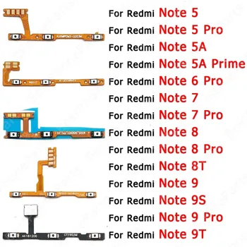 Для Xiaomi Redmi Note 8 8T 9 Pro 9S 9T 5 5A Prime 6 7 Переключатель Включения Выключения Громкости Запасные Части Боковая Кнопка Клавиша Отключения Звука Гибкий Кабель
