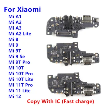 Док-станция USB Зарядное Устройство Порт Зарядки Гибкий Кабель Плата Для Xiaomi Mi 10T 9T 10 11T Pro Mi10T Pro Mi 11 A1 A2 A3 Lite 8 9 SE