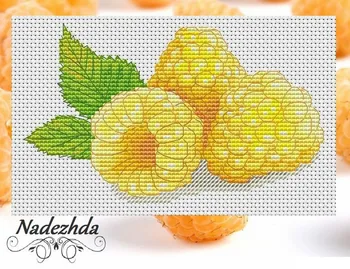 Доставка Популярный набор для вышивания крестиком высшего качества YELLOW Raspberries-24-18