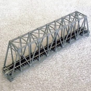 Железнодорожная колея KATO 20-432 Н в масштабе 1/160 Однолинейный железный мост серебристого цвета