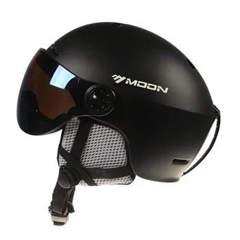 Защитный шлем для верховой езды, интегрированный с защитными очками, мужские и женские защитные лыжные шлемы-протекторы