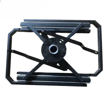Известный в Интернете обеденный стол вращающаяся каменная плита телескопический складной подъемный стол направляющая направляющая оборудование аксессуары