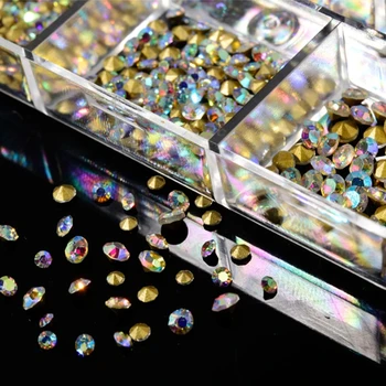 Изысканное Искусство AB Crystals Art Decor Ювелирные изделия из круглых бусин в подарок E1YF