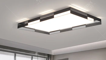 Интеллектуальный потолочный светильник с дистанционным управлением нового стиля для гостиной, современной и простой трехкомнатной и двух гостиных