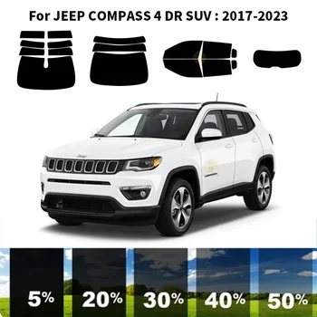 Комплект для УФ-тонировки автомобильных окон с нанокерамикой, Автомобильная пленка для окон JEEP COMPASS 4 DR SUV 2017-2023