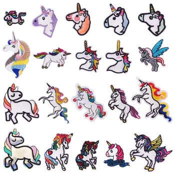 Красочные нашивки с вышивкой в виде лошадки, значки с единорогом, маленькая голова пони, эмблема, логотип, Выкройки для шитья своими руками для детской одежды