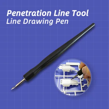 Линия проникновения модели Mecha military tool Flow in stylus, Проникающая ручка для рисования линий, ручка для рисования линий