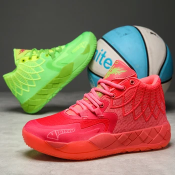 Мужская баскетбольная обувь элитного бренда, зеленая, красная мужская баскетбольная спортивная обувь для тренировок, нескользящая спортивная обувь для баскетбола в спортзале